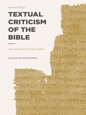 cover image of Textual Criticism of the Bible